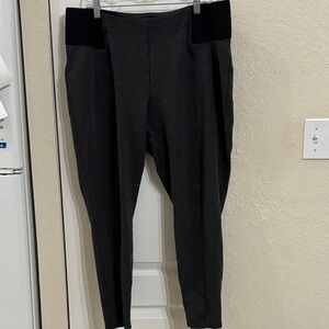 Lane Bryant Charcoal and Black Pants